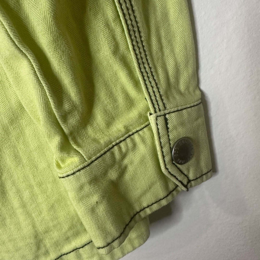 BDG Women Light Green Snap Jacket XS Collared Pockets Relaxed Fit - Picture 5 of 7